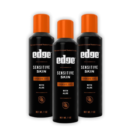 Edge Shaving Gel for Men, Sensitive Skin with Aloe